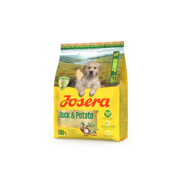 AS Junior with Duck & Potato. Юніор з качкою та картоплею для всіх порід 900g left_result Duck & Potato Junior All Sizes Josera Йозера Юніор з качкою та картоплею для всіх порід — изображение 4