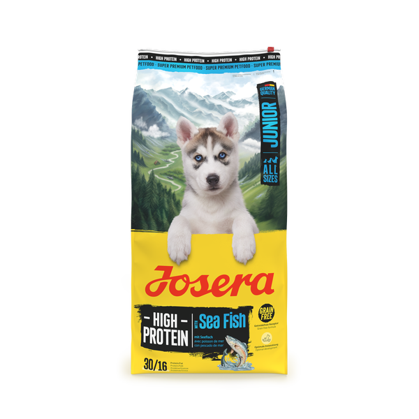 High Protein Junior with Sea Fish. Хай Протеїн Юніор з морською рибою для всіх порід 12,5kg frontal_result Josera High Protein Junior Sea Fish Хай Протеїн Юніор з Морською Рибою для всіх порід