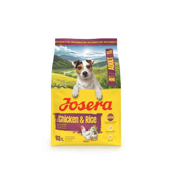 Mini Adult with Chicken & Rice. Міні Едалт з куркою та рисом для малих порід 3kg frontal_result Mini Adult Chicken & Rice (Miniwell) Josera Йозера Міні Едалт з куркою та рисом для малих порід (Мінівель) — изображение 2