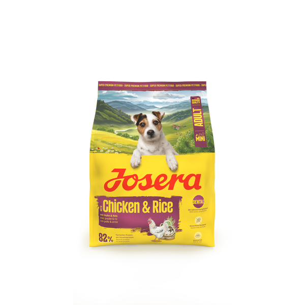 Mini Adult with Chicken & Rice. Міні Едалт з куркою та рисом для малих порід 900g frontal_result Mini Adult Chicken & Rice (Miniwell) Josera Йозера Міні Едалт з куркою та рисом для малих порід (Мінівель) — изображение 3