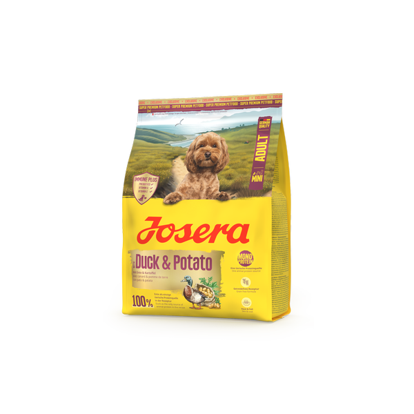 Mini Adult with Duck & Potato. Міні Едалт з качкою та картоплею для малих порід 900g left_result Josera Mini Duck & Potato Йозера Міні Едалт Дак енд Потейто — изображение 5
