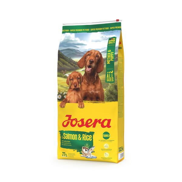 Mother&Puppy with Salmon & Rice. Мазер енд Паппі з лососем та рисом для всіх порід 12,5 kg left_result Josera Mother & Puppy Salmon & Rice All Sizes (Family Plus) — изображение 3
