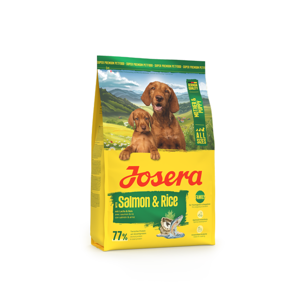 Mother&Puppy with Salmon & Rice. Мазер енд Паппі з лососем та рисом для всіх порід 3kg right_result Josera Mother & Puppy Salmon & Rice All Sizes (Family Plus) — изображение 4